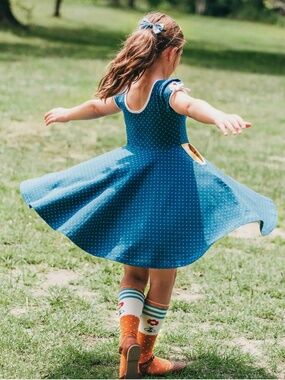 Matilda Jane Girls Wildflowers Best Day Ever Classroom Casey dress size 12